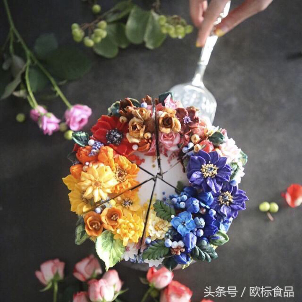 鲜花蛋糕