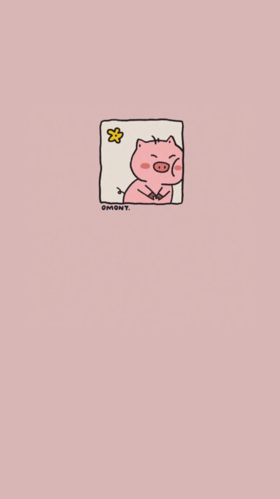 壁纸 大白猪 可爱 卡通风 涂鸦
