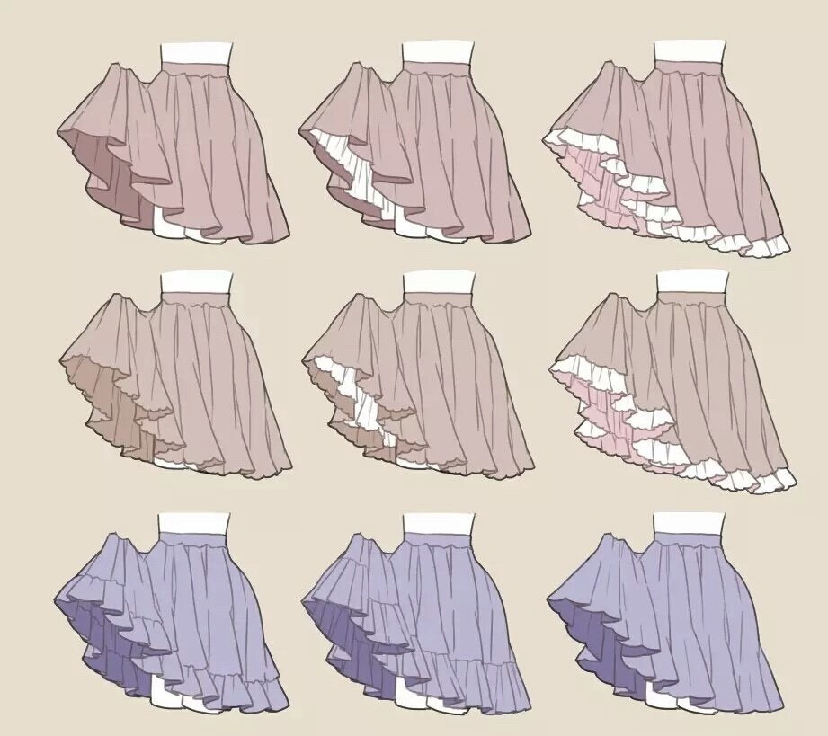 小裙子画法