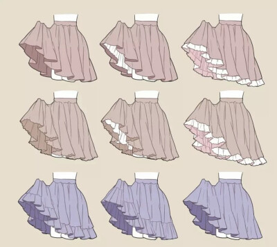 小裙子画法