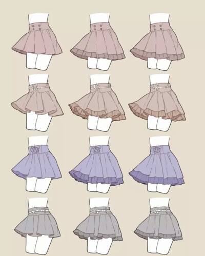 小裙子画法