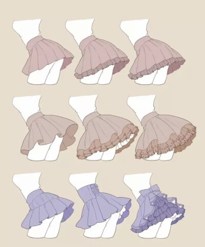 小裙子画法