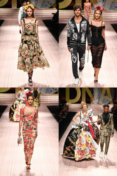 Dolce & Gabbana S/S 2019 杜嘉班纳春夏女装大秀, 依旧是热闹华丽画风, 多达100多套look! 看得眼花缭乱. 女神级的Monica Bellucci开场, 前法国第一夫人Carla Bruni, 韩国女星郑秀妍, 泰国女星Mai, 咱们则派出了美丽…