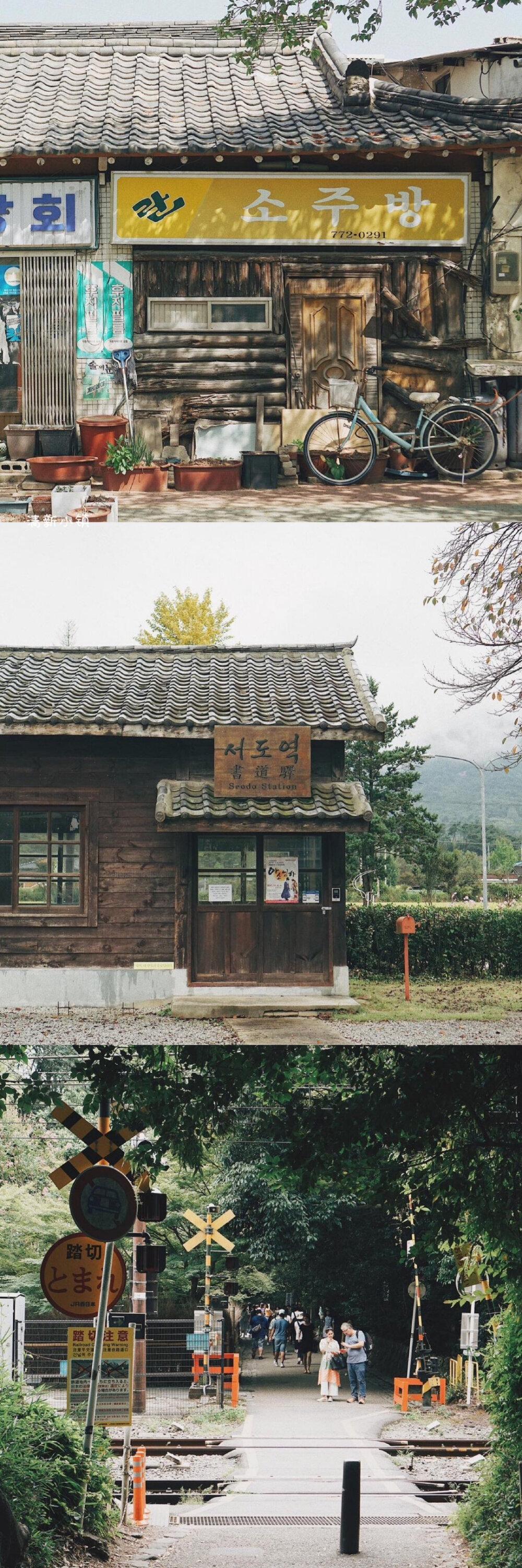 小时光 | 那些小时候回到乡下外婆家的光景，郁郁葱葱的树林，小溪边上的傍晚，还有大老远喊我们回家吃饭的外婆都还在我们记忆里。
cr@清新小镇