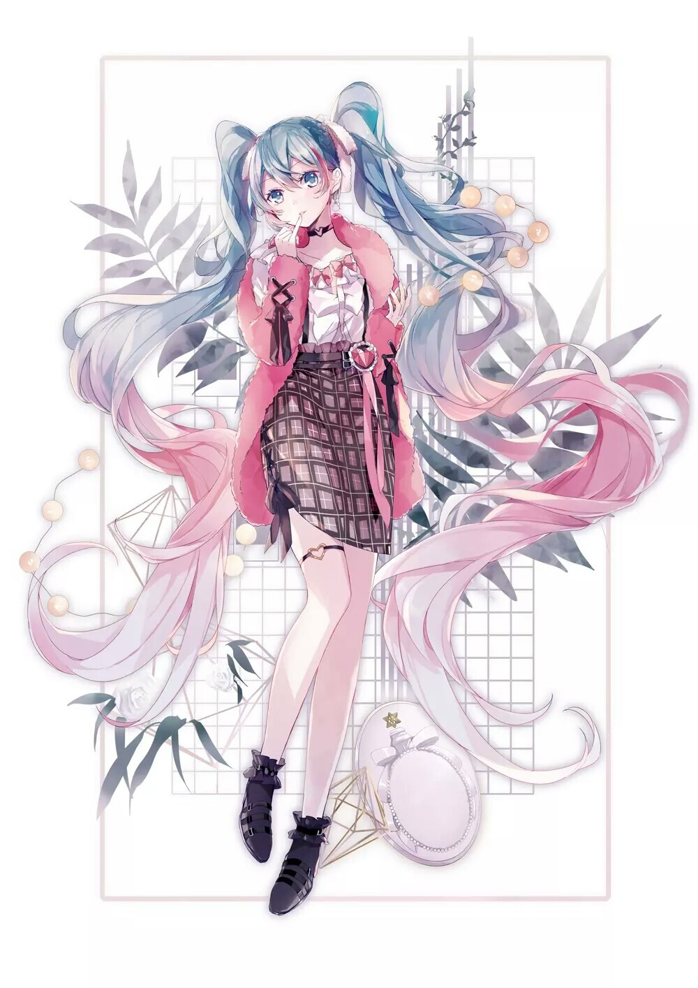 VOCALOID miku 画师:豆の素