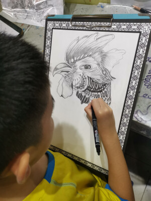 孩子们在画画
