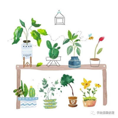 水彩植物素材