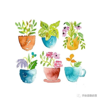 水彩植物素材