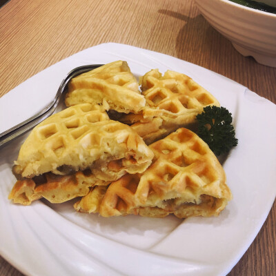 香蕉华夫饼