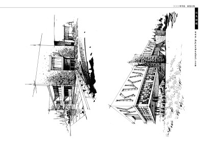 建筑手绘线稿临摹100例