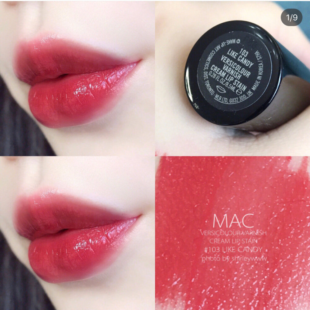 MAC 棒棒糖唇釉#103 LIKE CANDY 甜甜的少女感