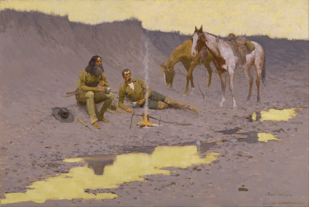 Frederic Remington - A New Year on the Cimarron