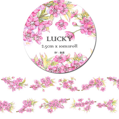 LUCKYTAPE乐意原创和纸胶带 DIY创意手帐 整卷纸胶带贴纸樱花物语