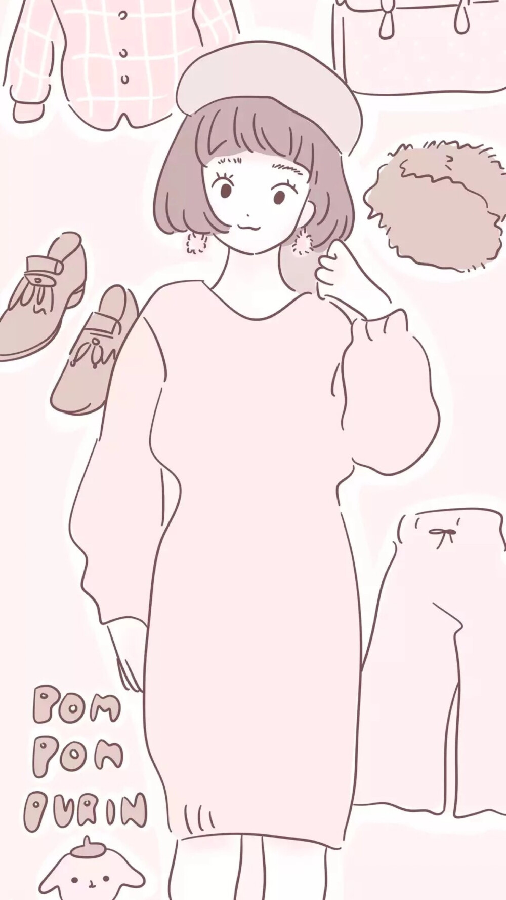 ꒒ ০ ⌵ ୧ ♡盼夏自描手机壁纸