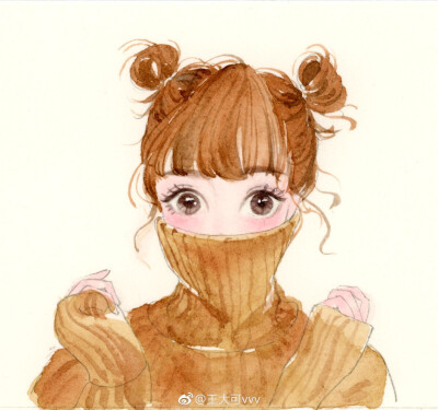 可爱的小姐姐头像(｡•̀ᴗ-)✧
水彩画
cr.@王大可vvv