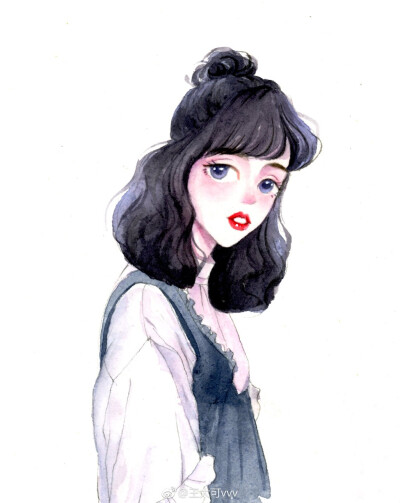 可爱的小姐姐头像(｡•̀ᴗ-)✧
水彩画
cr.@王大可vvv