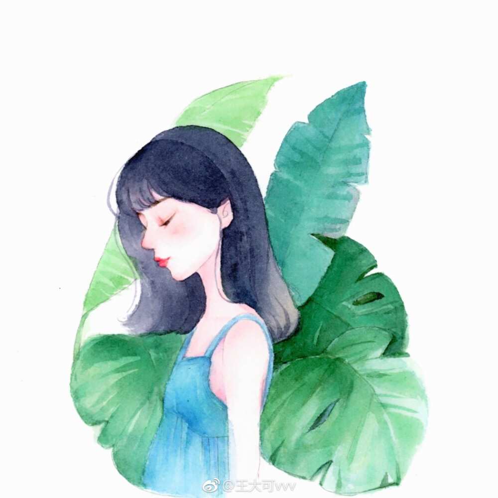 可爱的小姐姐头像(｡•̀ᴗ-)✧
水彩画
cr.@王大可vvv