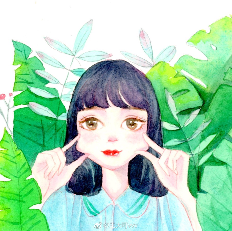 可爱的小姐姐头像(｡•̀ᴗ-)✧
水彩画
cr.@王大可vvv