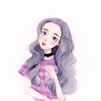 可爱的小姐姐头像(｡•̀ᴗ-)✧
水彩画
cr.@王大可vvv