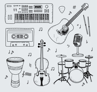 手绘乐器