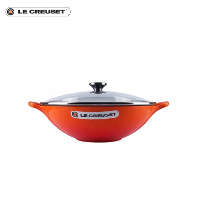 LE CREUSET 酷彩 32厘米 珐琅铸铁锅 炒锅 煎 炒 炸