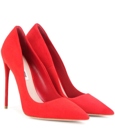 Suede pumps : Red suede pumps