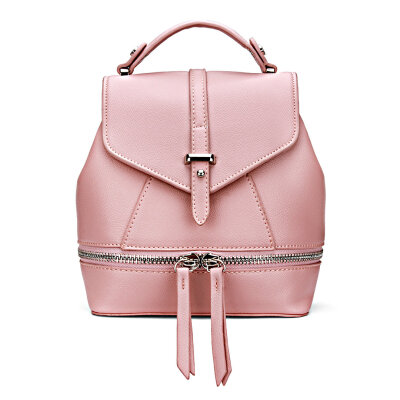 Leather-Look Mini Backpack in All Pink - US$31.95 -YOINS : This sweet backpack is a fun alternative to a traditional purse. It comes with an attractive zip detailing and magnetic closure. It includes …