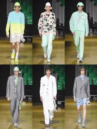 MSGM Menswear S/S 2020# 缤纷色彩, 动物图纹, 晕染印花.夏日风情