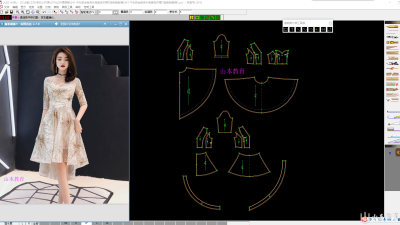 中长款金色亮片高贵连衣裙打版制版教程 ，添加老师企鹅：1283373556，领取视频教程！
