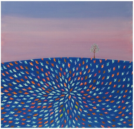 Shirin Sahba的画像一个个微型的世界剧场，在五彩斑斓的空间中，人类的悲伤与喜悦、别离与重逢，正在跨越地域和种族依次上演——