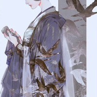 女
手绘、古风、水墨、人物、插画、封面、场景