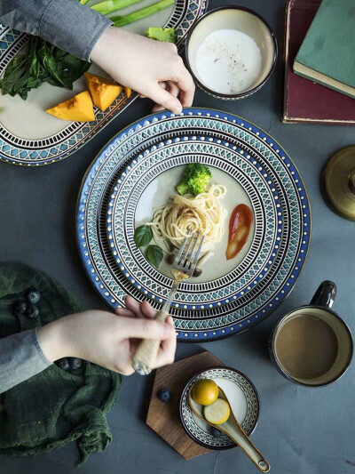 碗碟套装家用2人北欧双人ins碗盘日式一人食餐具碗筷单人一套精致