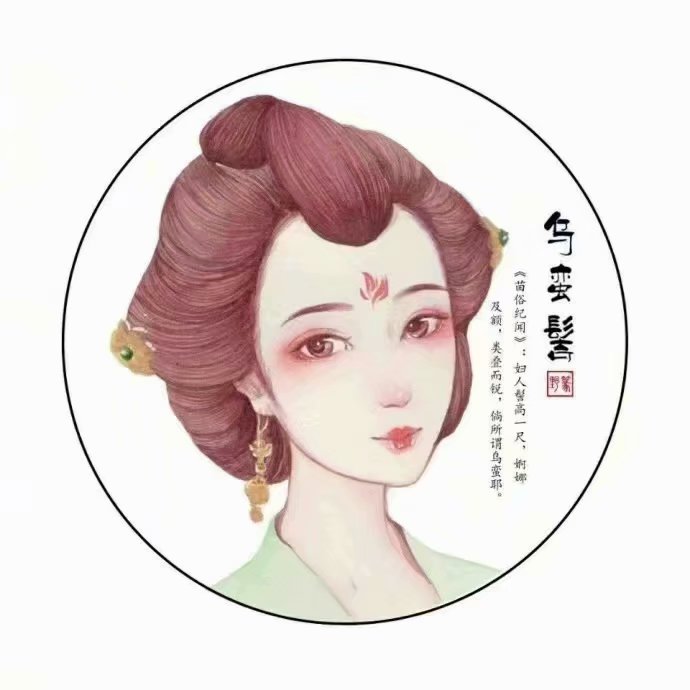 [古风发髻]古代女子发髻图鉴 画师:野篆