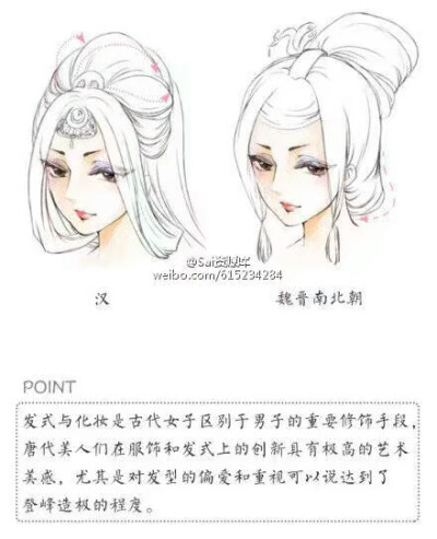 [古代女子发髻]汉代及魏晋南北朝女子发髻