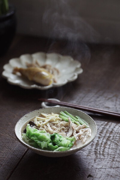 美食 鸡丝面