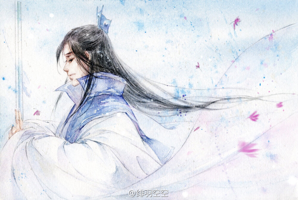 古风 插画 绯羽空空绘