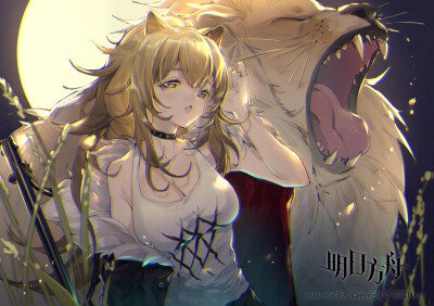 #明日方舟# 推进之王
画师：羽織@お仕事募集中