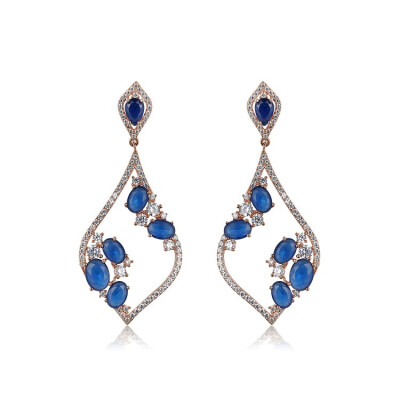 Trendy Women Rose Gold Plated Oval Dangle Earring,earrings in silver jewelry, View earrings in silver jewelry, HB Product Details from Guangzhou Yinyuan Jewelry Co., Limited on Alibaba.com