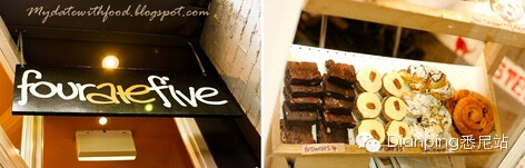 Fouratefive Cafe
地址：485 Crown St，Surry Hills 10年以来一直被评为 SydneyBest Cafe No. 1, 推荐尝试咖啡和Pancake，饮品都很不错，令人难以忘怀的美味。offee必点，freppe个人不推荐，茶具造型的chai latte，chicken sandwich份量十足。周末brunch好去处，12：30左右特别闹忙，周日3点就close了，大家要算好时间哦。口碑很不错滴CAFE哦，试过滴童鞋们觉得如何呀？服务也不错, 而且才发现crown St 很多店值得去，光是周围的气氛就很不错拉。