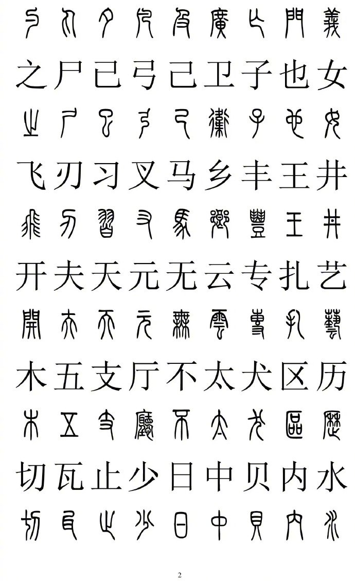 2500字篆书楷书对照，转藏备用。（书画界）