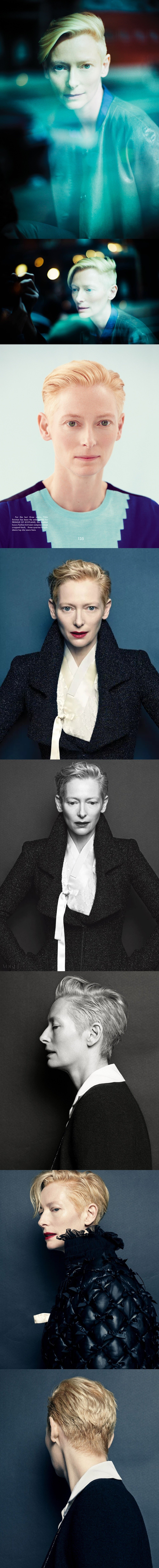 Tilda Swinton合集 ​​​
真的天使长 没有性别，没有年龄。消瘦，从容，可亲的傲慢