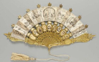 Fan Commemorating the Lincoln Assassination 1865 ​​​​