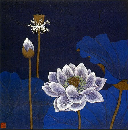 【蒋采萍——荷花】蒋采萍擅将色粉笔画与工笔画技法融为一体，突破了原有的表现荷花的勾染程式，使得画中的意境也更为独特。