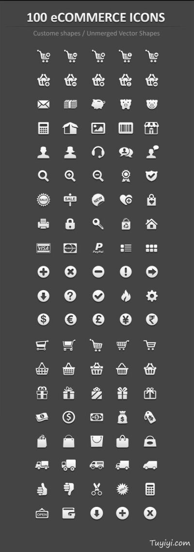 100 eCommerce Icon a...