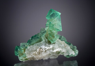 Fluorite on Quartz from South Africa