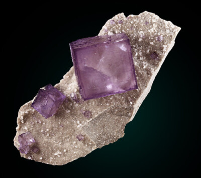 Fluorite with Quartz from Tennessee