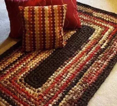 旧物编织毯子