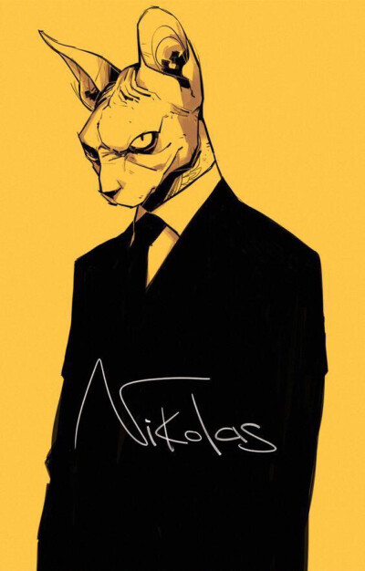 美国插画师Kim Nguyen
动物拟人化头像