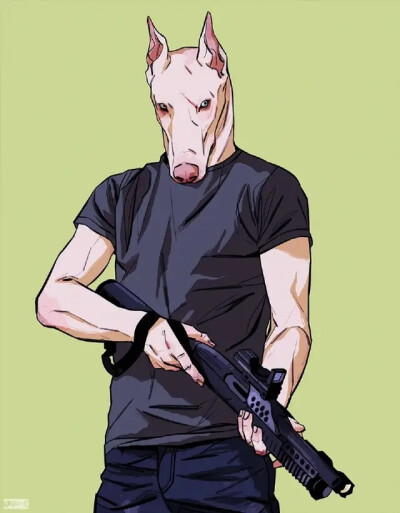 美国插画师Kim Nguyen
动物拟人化头像