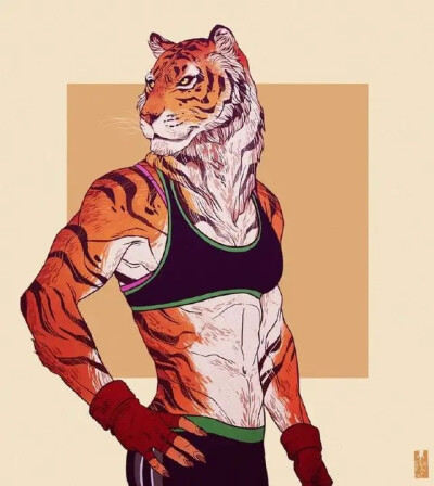 美国插画师Kim Nguyen
动物拟人化头像